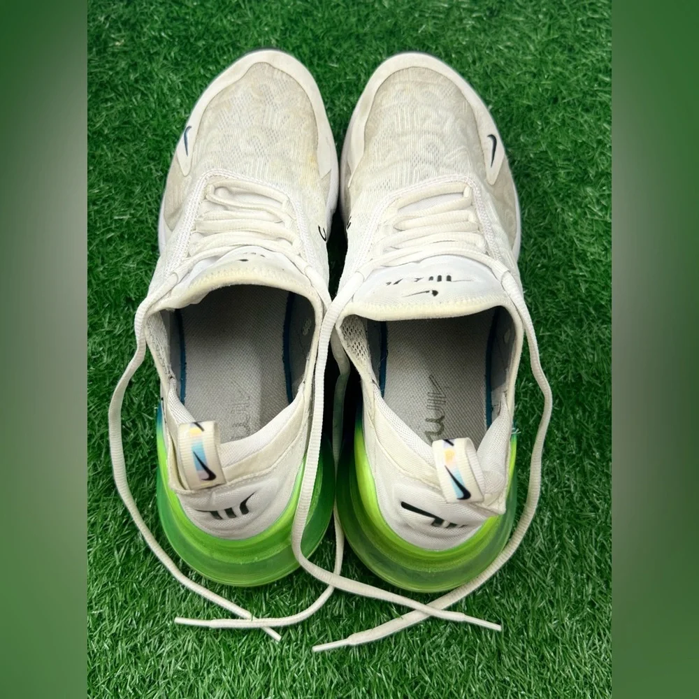 Nike Air Max 270 White Lime Blast Photo Blue Size‎ 12